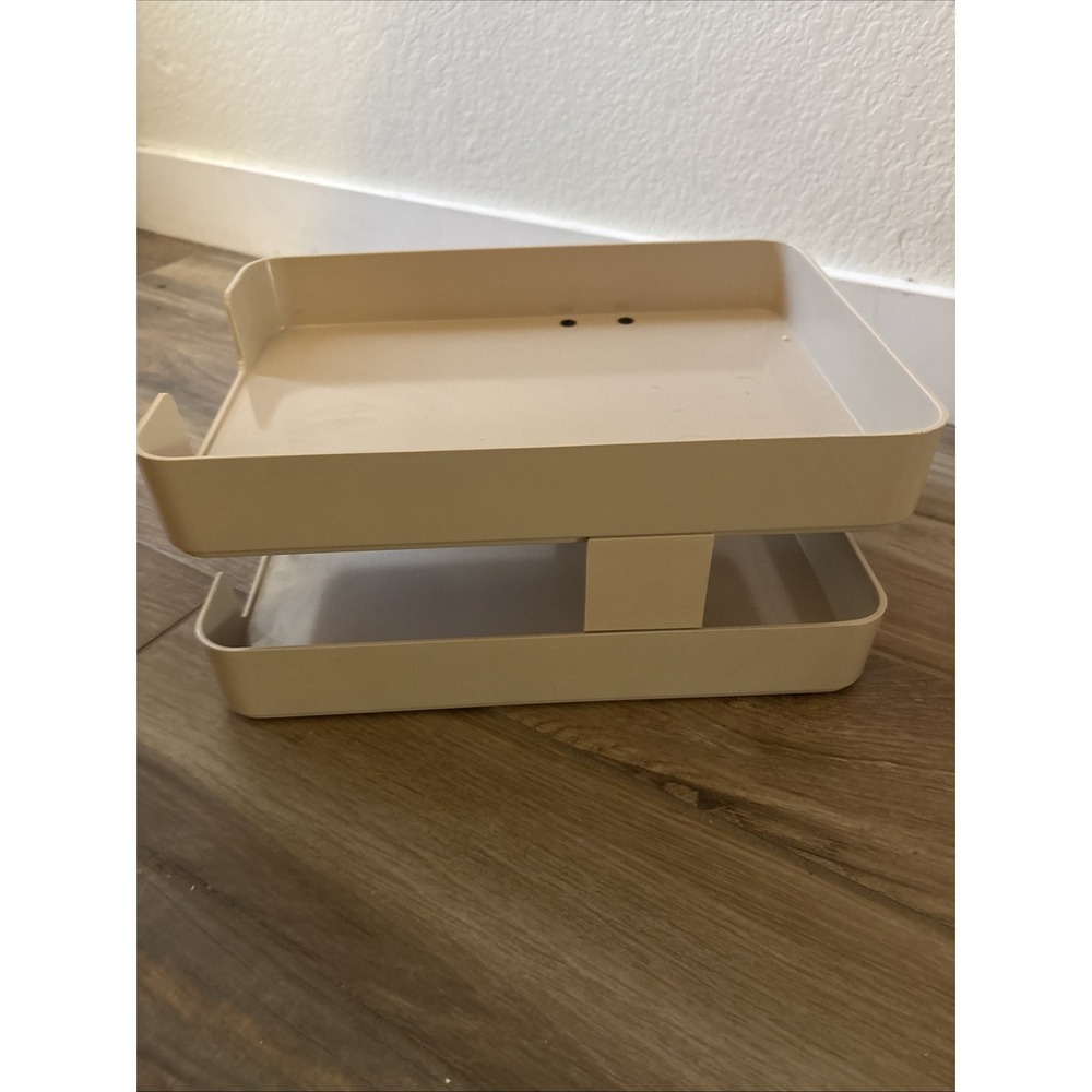 William Sklaroff Radius One Desk Organizer Tray Tan Beige Vintage Mid Century - Picture 5 of 10